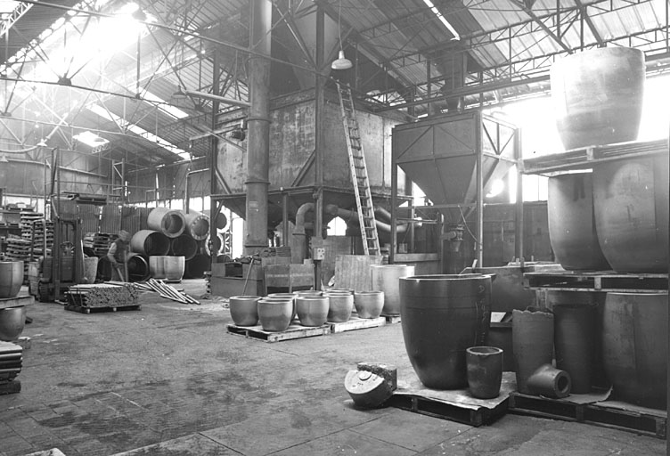 photo pour Briqueterie Amand (usine de produits rÃ©fractaires) ; puis Morgan thermic SA (usine de creusets)